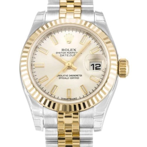 Rolex Lady-Datejust 26mm Silver Dial 179173-2 Super Clone